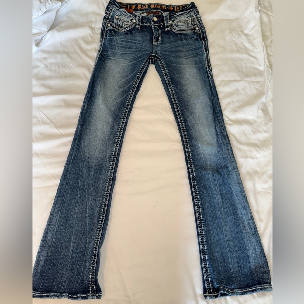 Rock Revival Blue Boot Cut Jeans